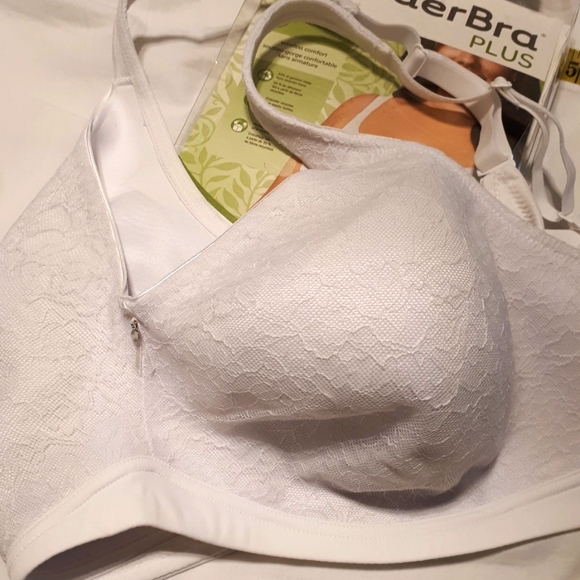 Wonder Bra eco wireless bra white lace/NEW - Picture 5 of 8